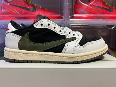 Travis Scott × Nike PS Air Jordan 1 Low OG "Medium Olive"