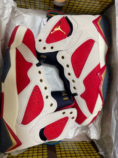 Trophy Room × Nike Air Jordan 7 "True Red and Obsidian"