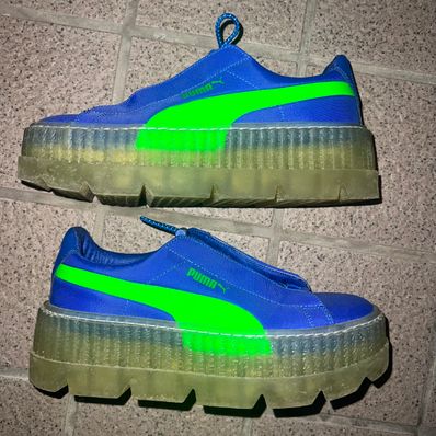 Puma creepers blue shop and green