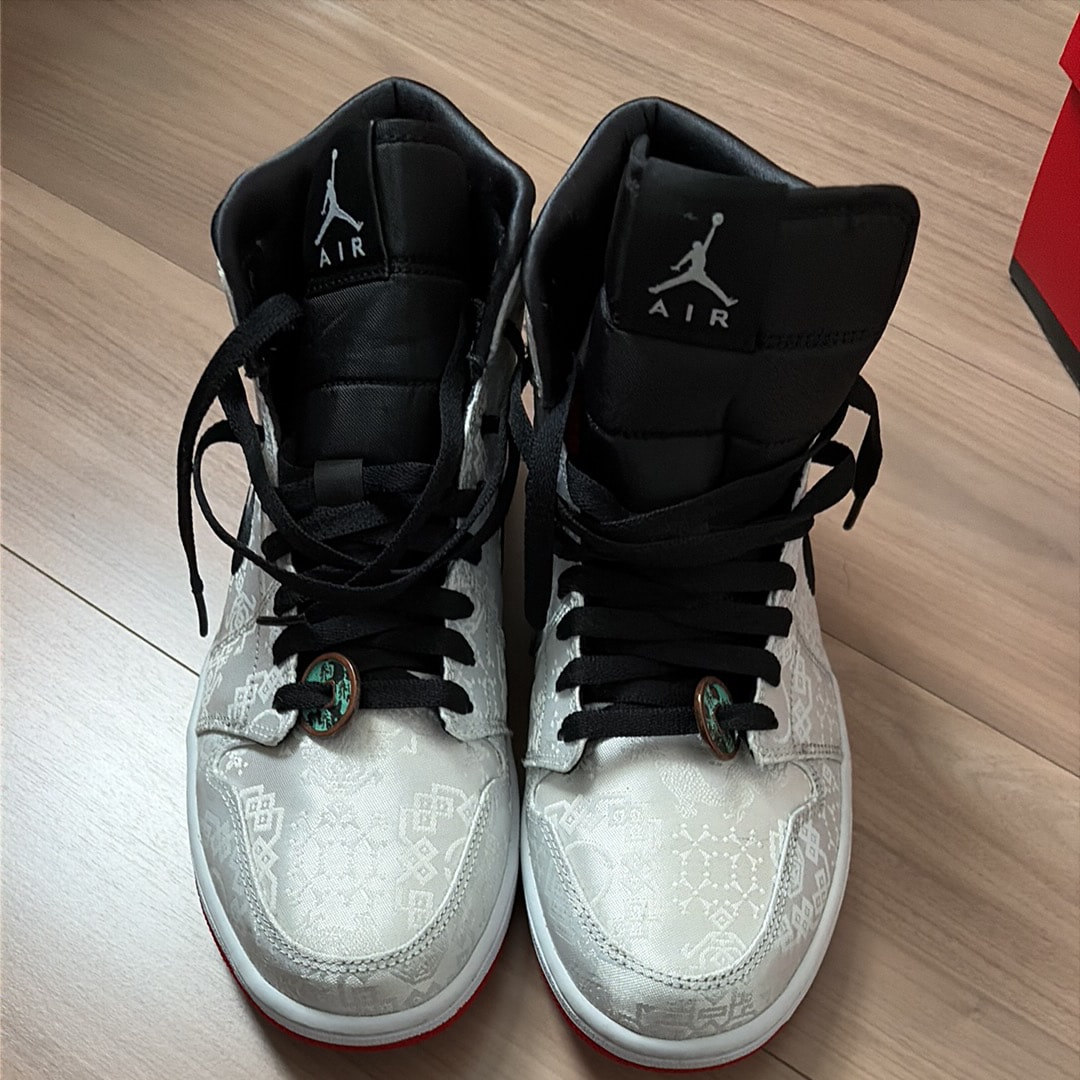 CLOT × Nike Air Jordan 1 Mid SE Fearless "White/Black/Red"