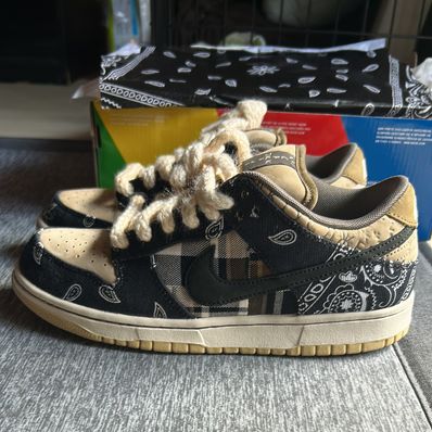 Travis Scott × Nike SB Dunk Low "Black/Parachute Beige"