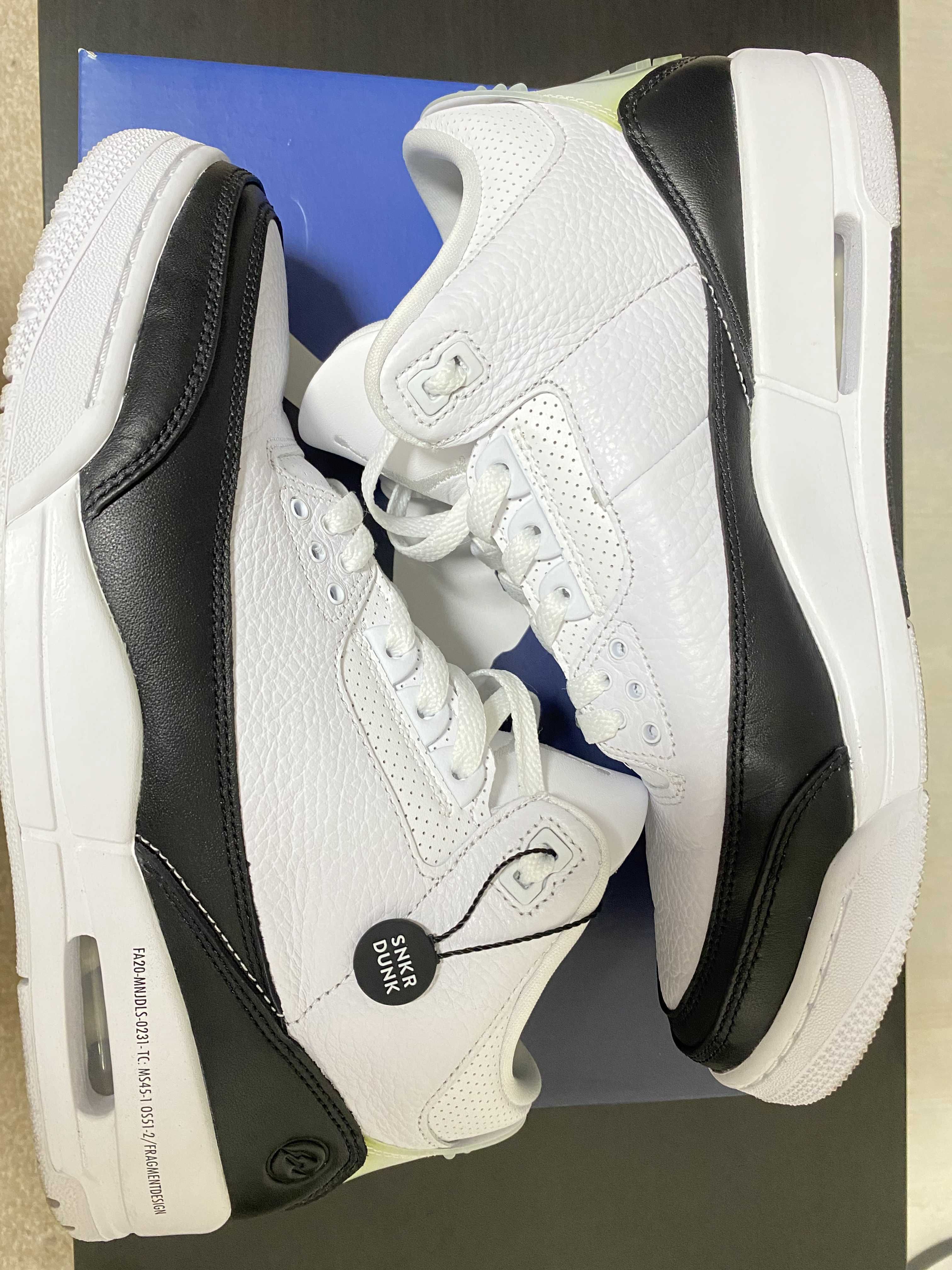 Fragment × Nike Air Jordan 3 "White/Black"