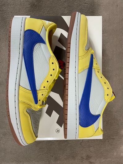 Travis Scott × Nike Women's Air Jordan 1 Retro Low OG "Canary"