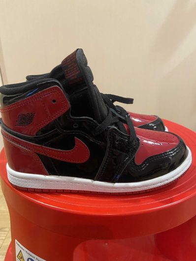 Nike TD Air Jordan 1 High OG "Patent Bred"