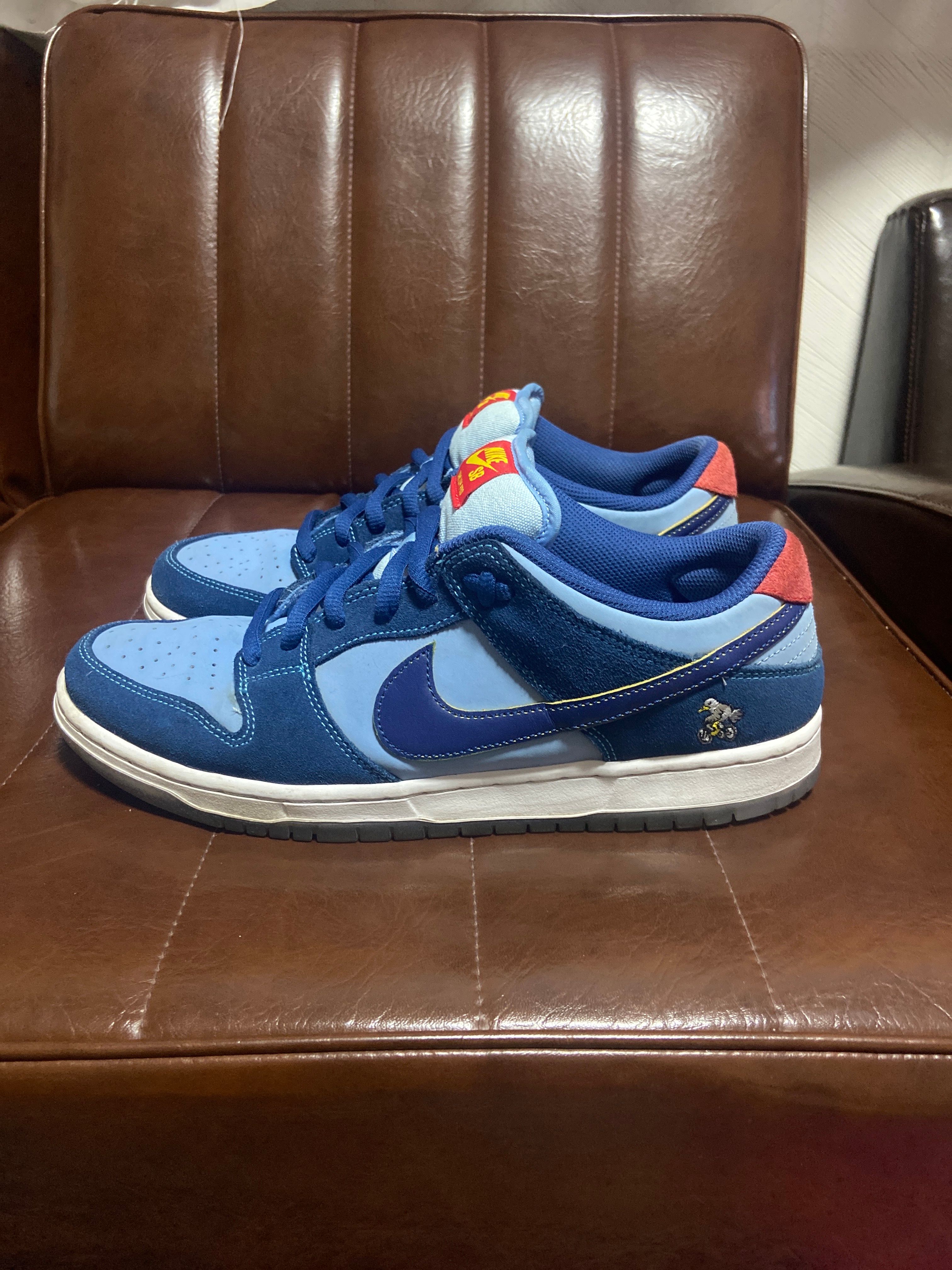 Why So Sad? × Nike SB Dunk Low "Coastal Blue/Speed Yellow-University Red"