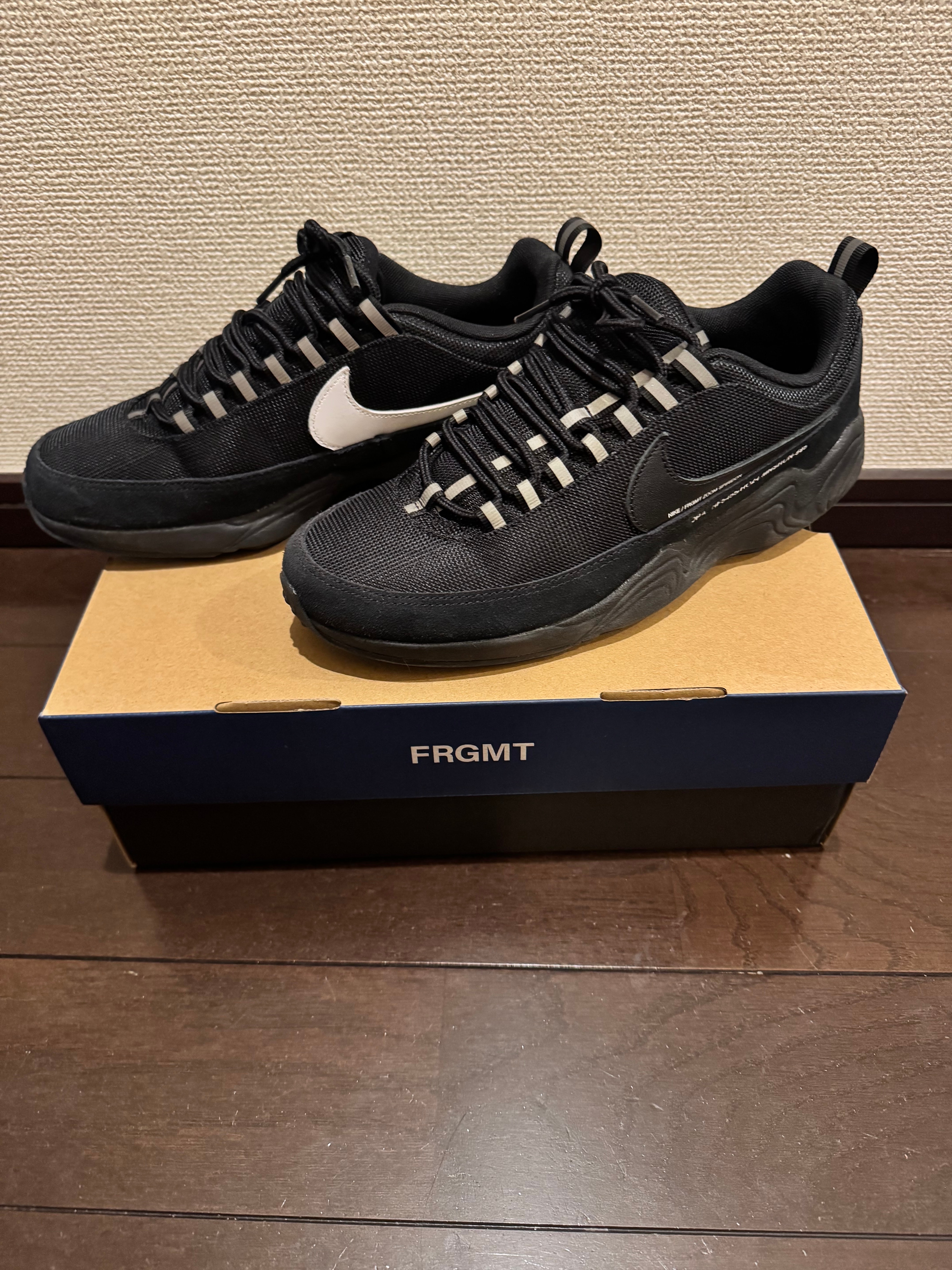 fragment design × Nike Air Zoom Spiridon SP "Black"