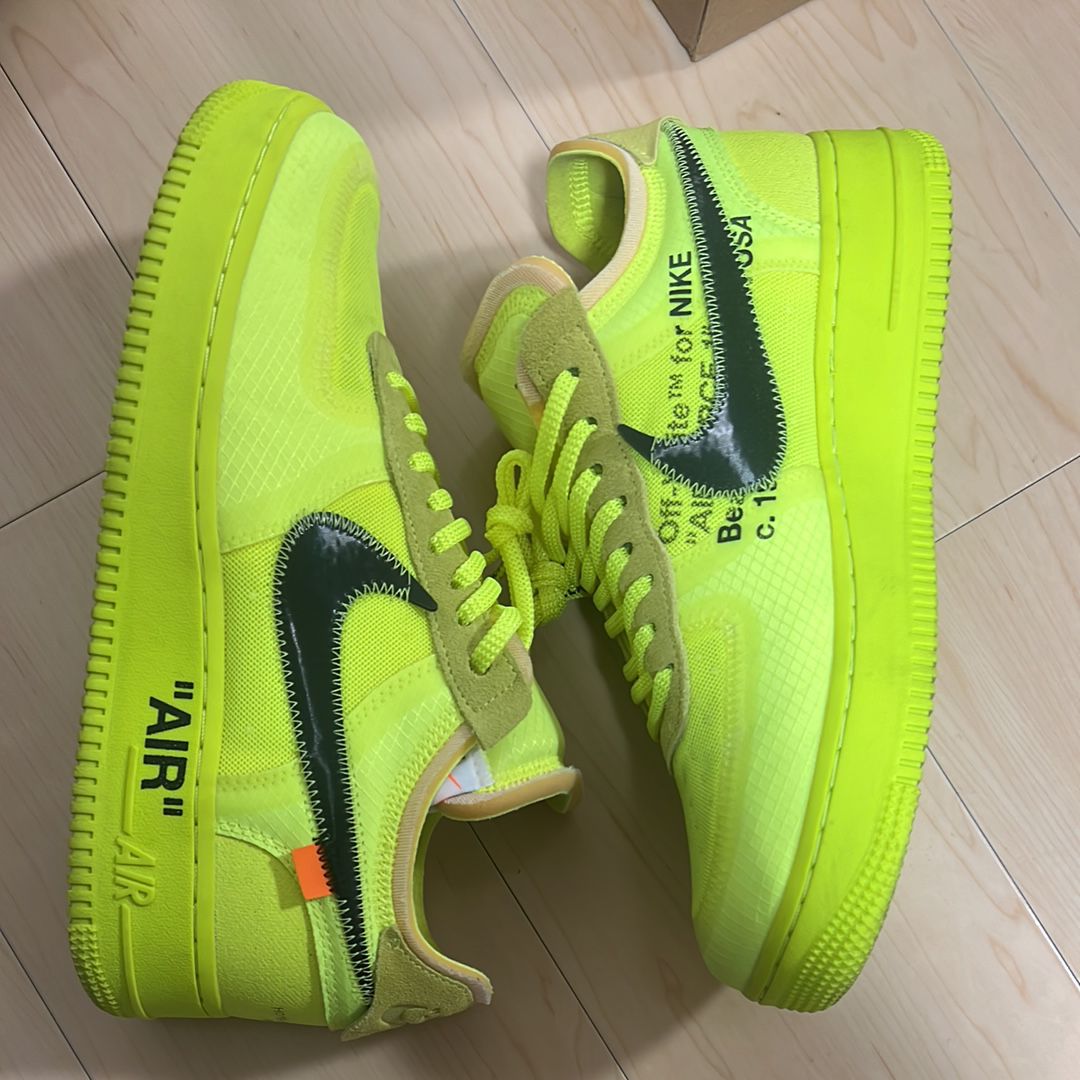 Off-White × Nike Air Force 1 Low "Volt"