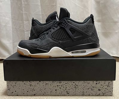 Nike Air Jordan 4 Retro "Laser Black/Gum"