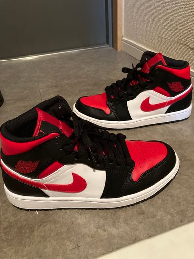Nike Air Jordan 1 Mid "Black/Gym Red/White"