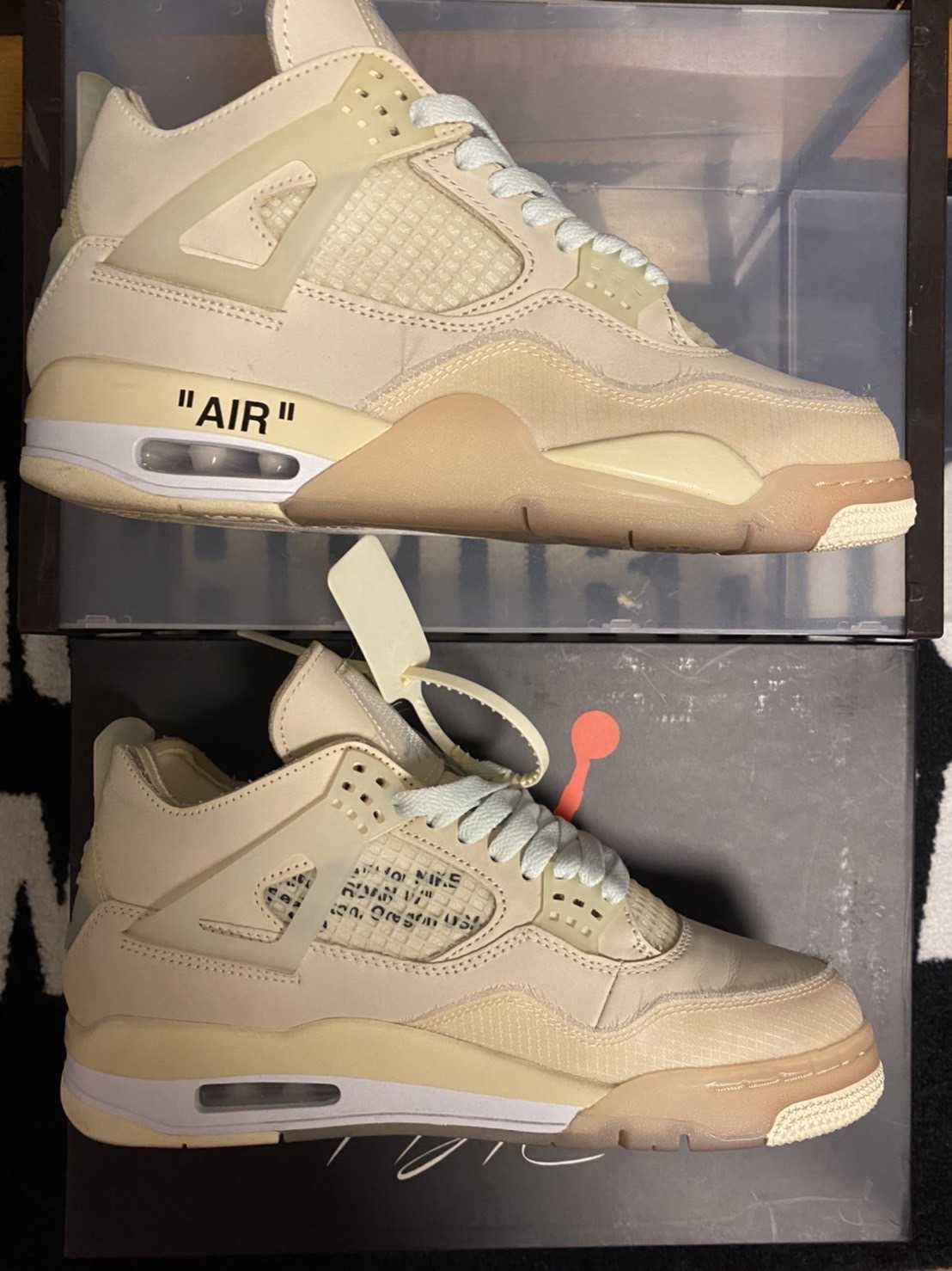 Off-White × Nike Women's Air Jordan 4 SP "Sail"