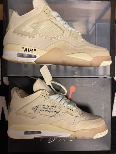 Off-White × Nike Women's Air Jordan 4 SP "Sail"