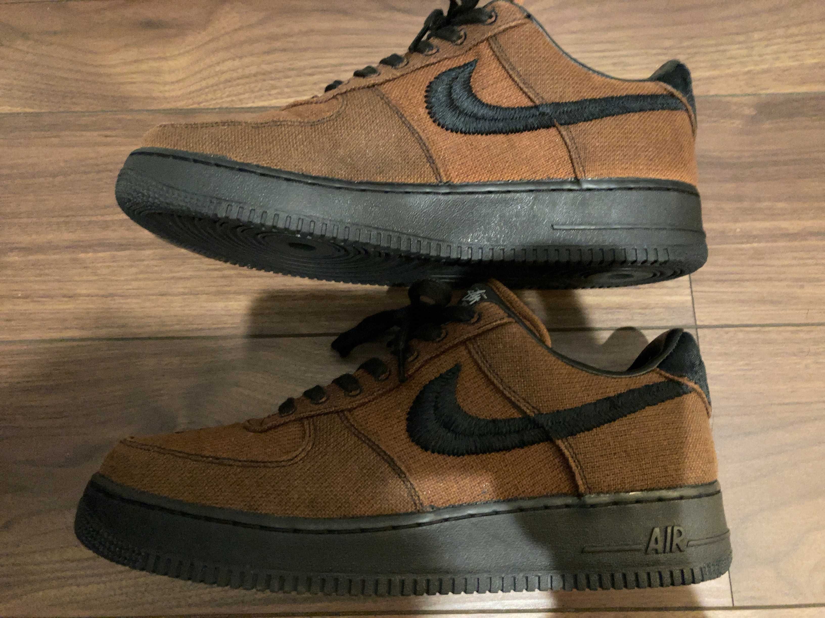 Stussy × Nike Air Force 1 Low "Triple Black"