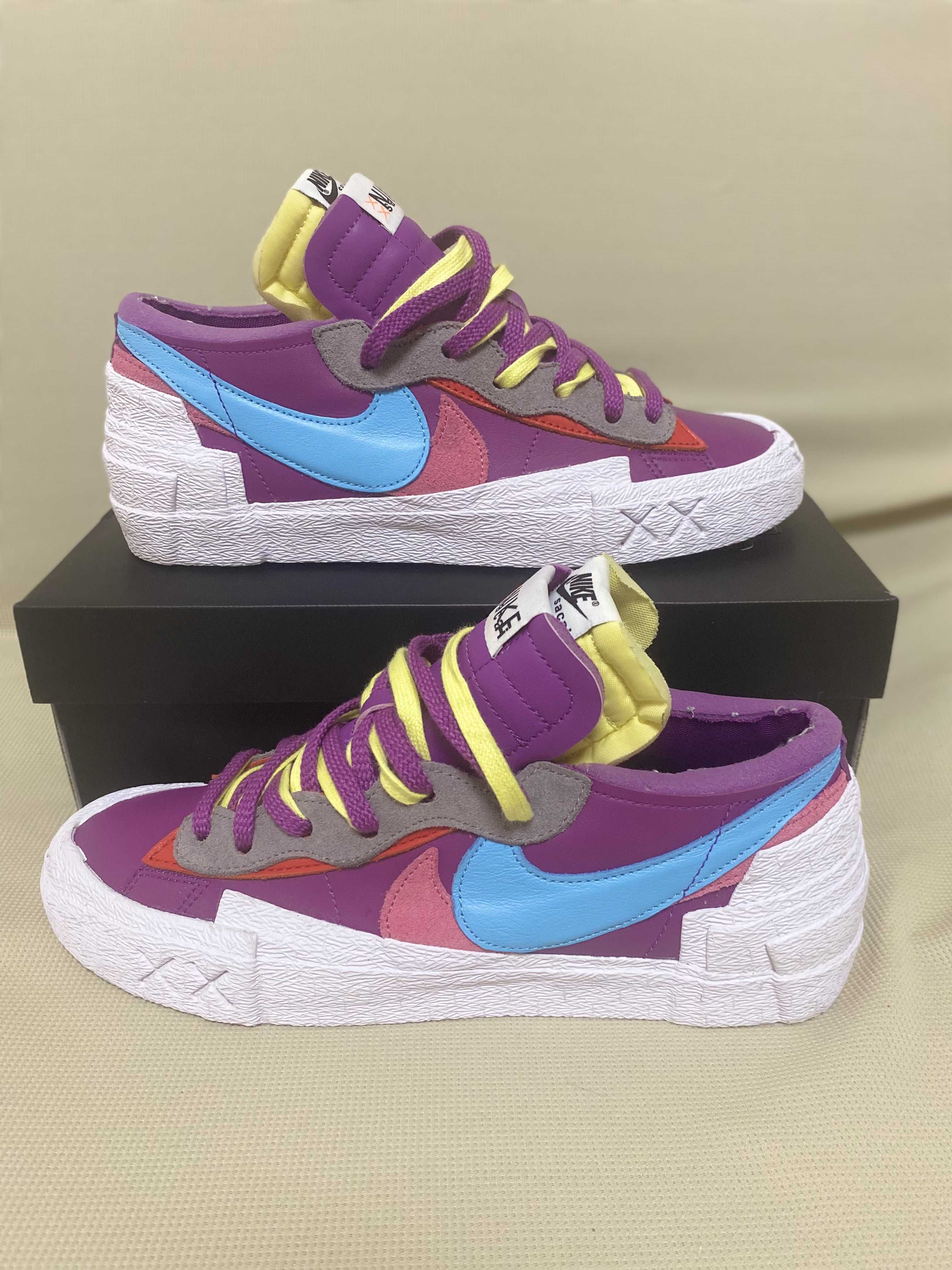 KAWS × sacai × Nike Blazer Low "Purple Dusk"