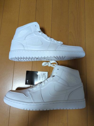 Nike Air Jordan 1 Mid "Triple White"(2020)