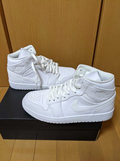 Nike Air Jordan 1 Mid "Triple White"(2020)