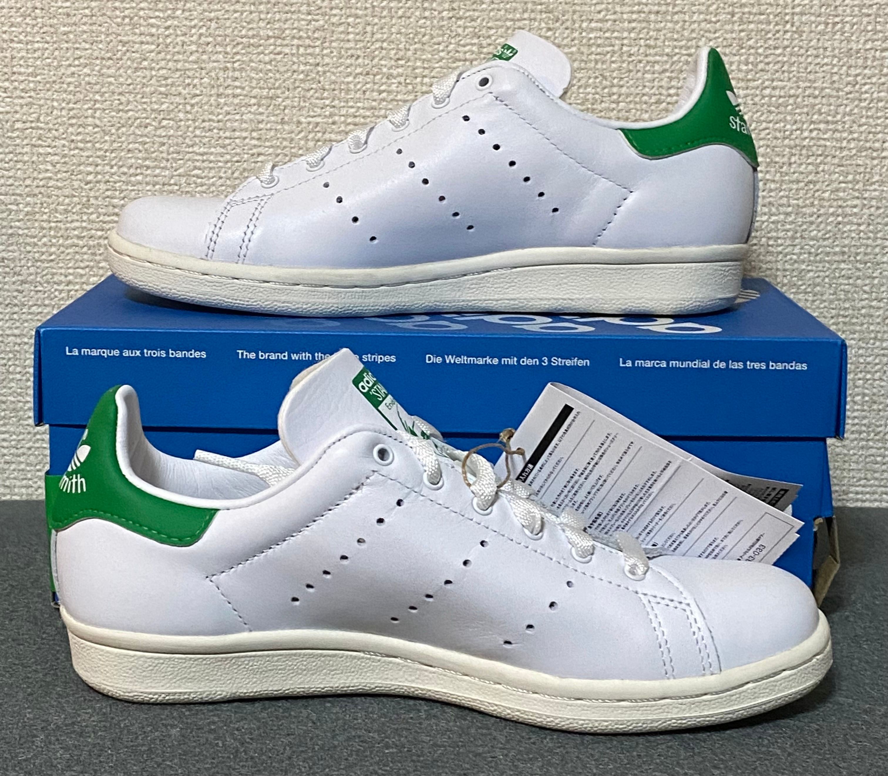 アディダス スタンスミス ホワイト/グリーン 23㎝ STANSMITH（adidas） - アディダス スタンスミス ホワイト