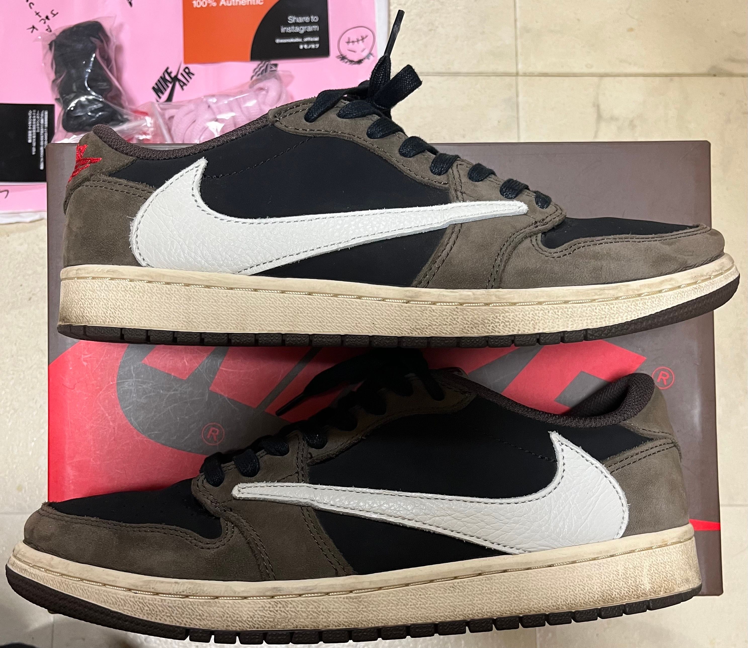 Travis Scott × Nike Air Jordan 1 Low OG SP-T "Black/Dark Mocha"