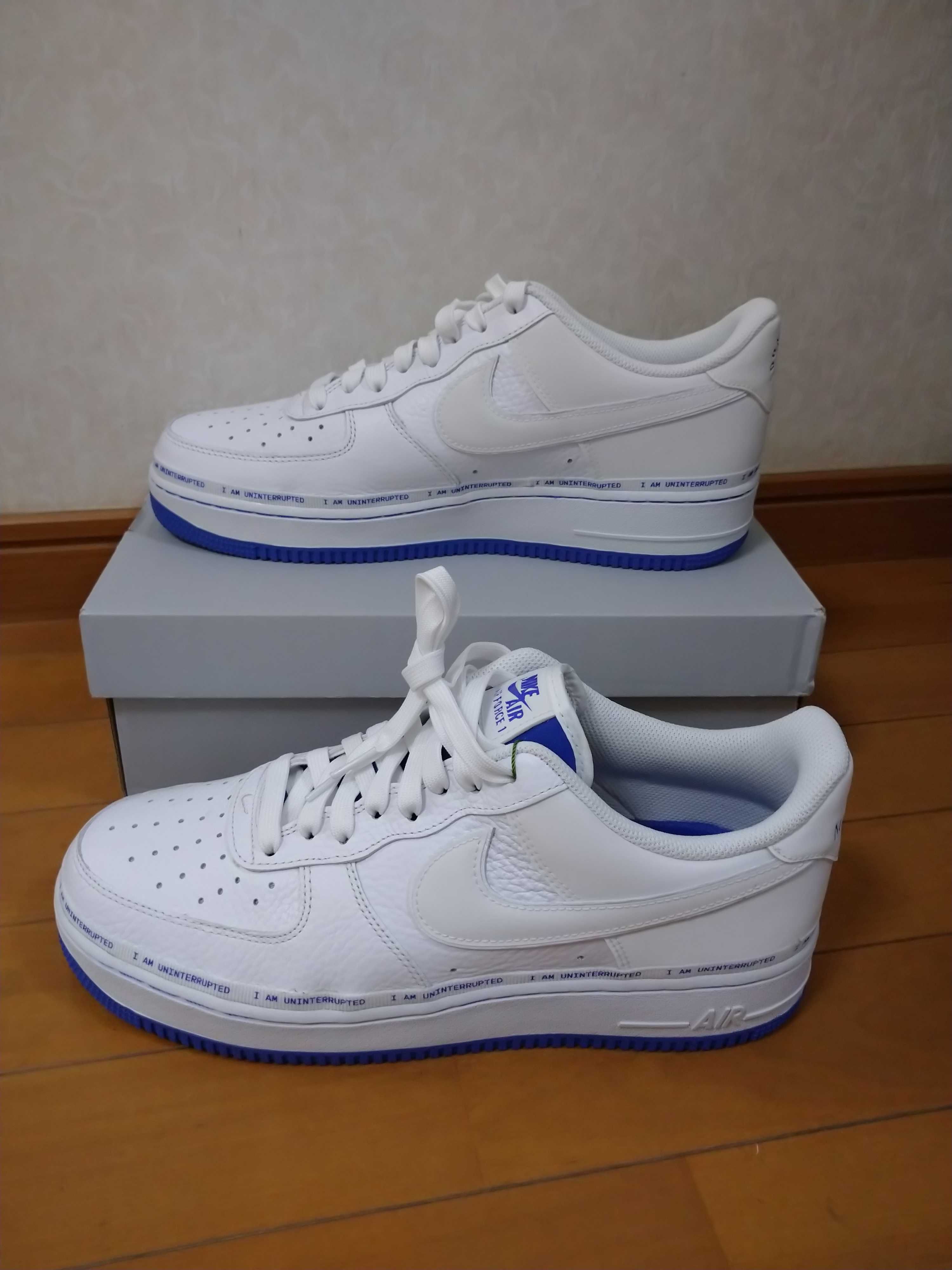 Uninterrupted × Nike Air Force 1 "White/Lapis Blue"