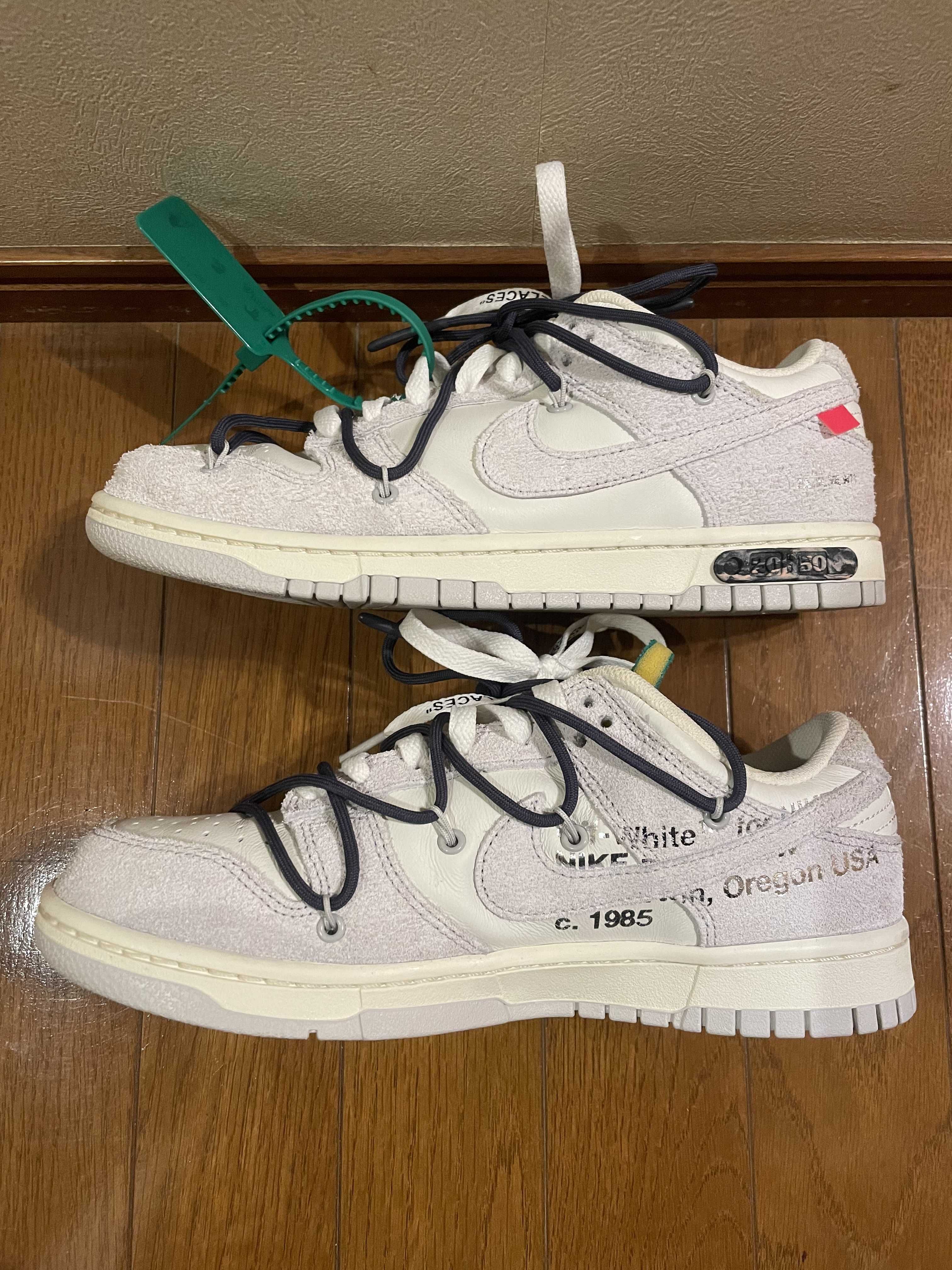Off-White × Nike Dunk Low "Sail/Neutral Grey/Gridiron"