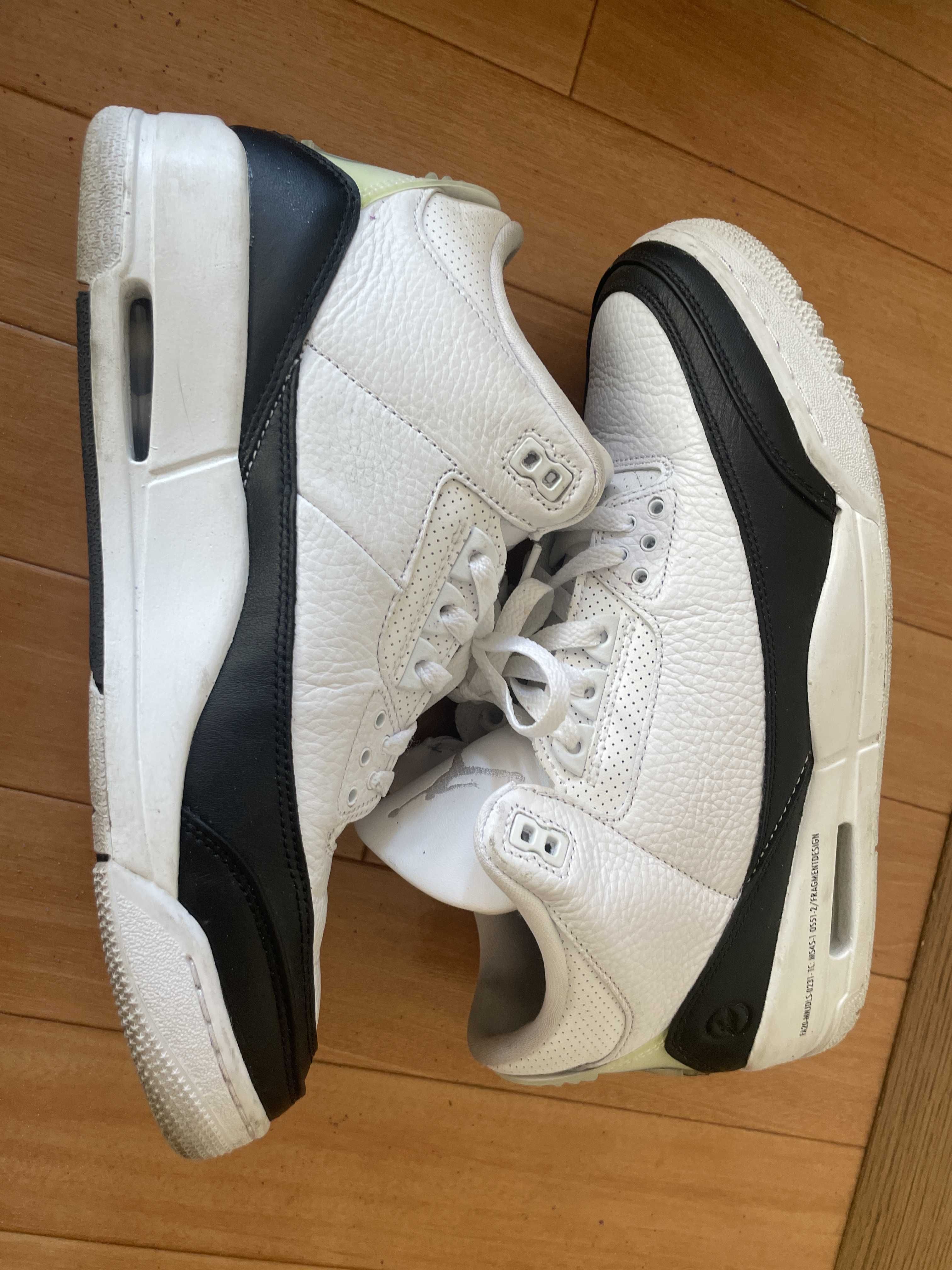 Fragment × Nike Air Jordan 3 "White/Black"