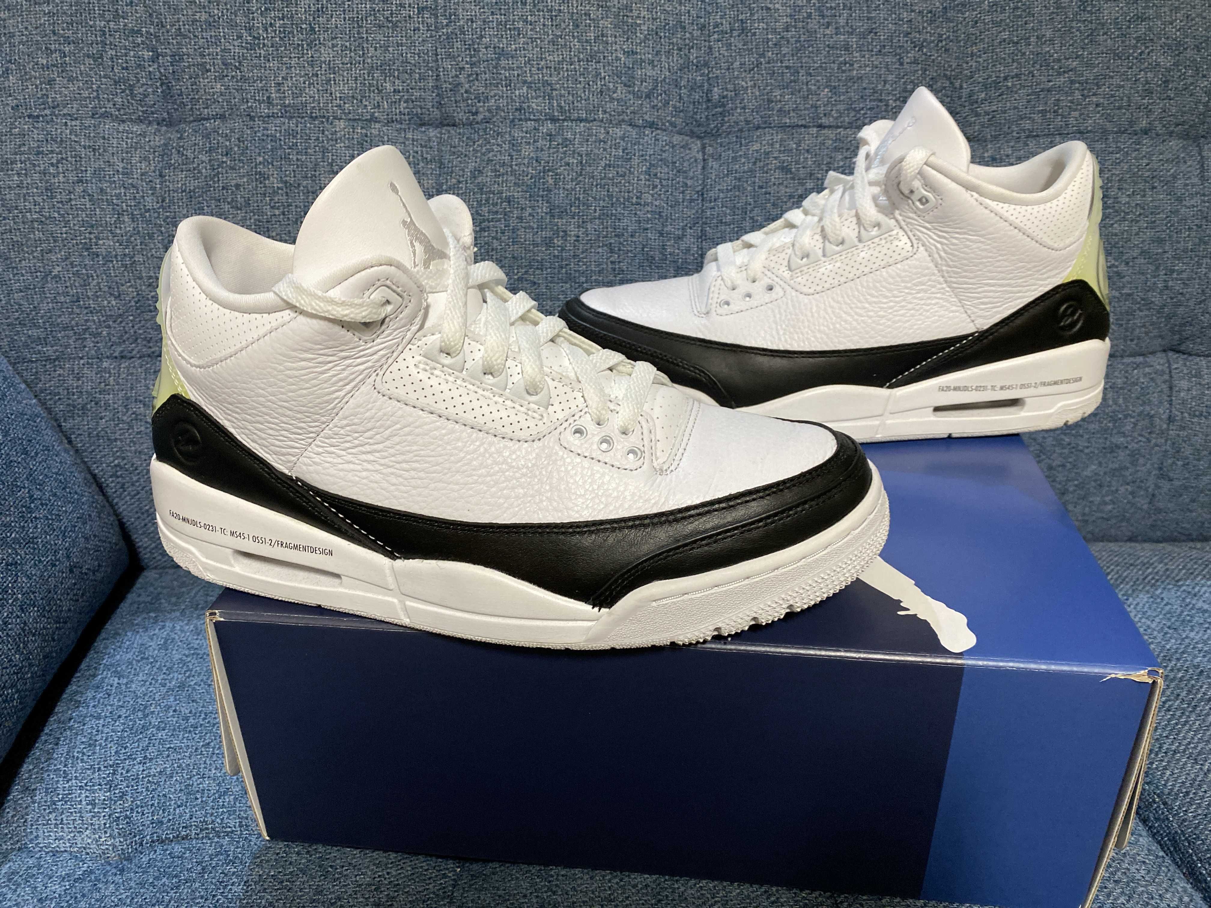 Fragment × Nike Air Jordan 3 "White/Black"