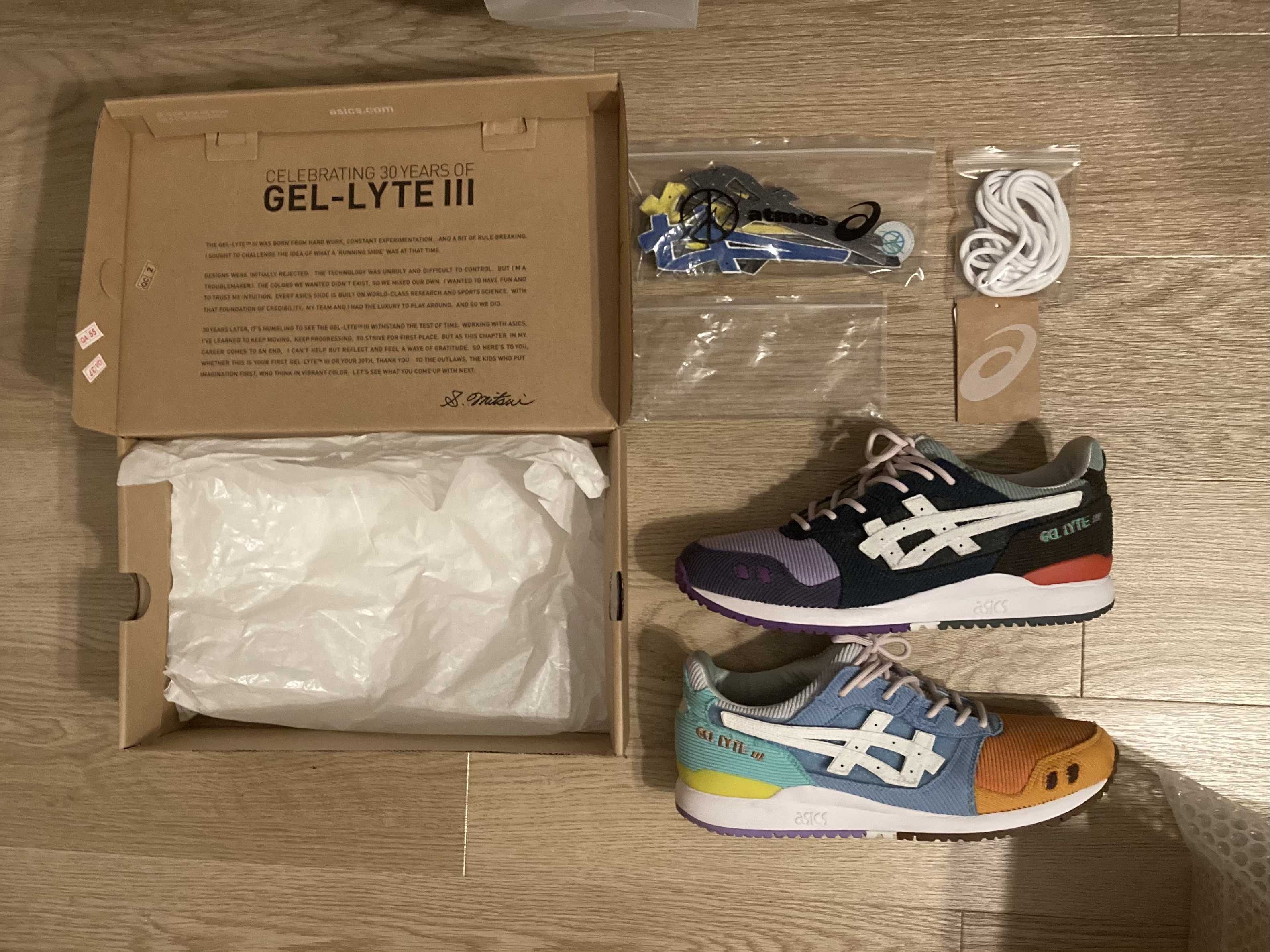 Sean Wotherspoon × atmos × Asics Gel-Lyte 3 OG "Multi" (with White Stripe)