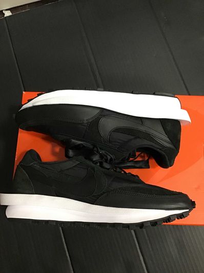 sacai × Nike LDV Waffle "Triple Black"