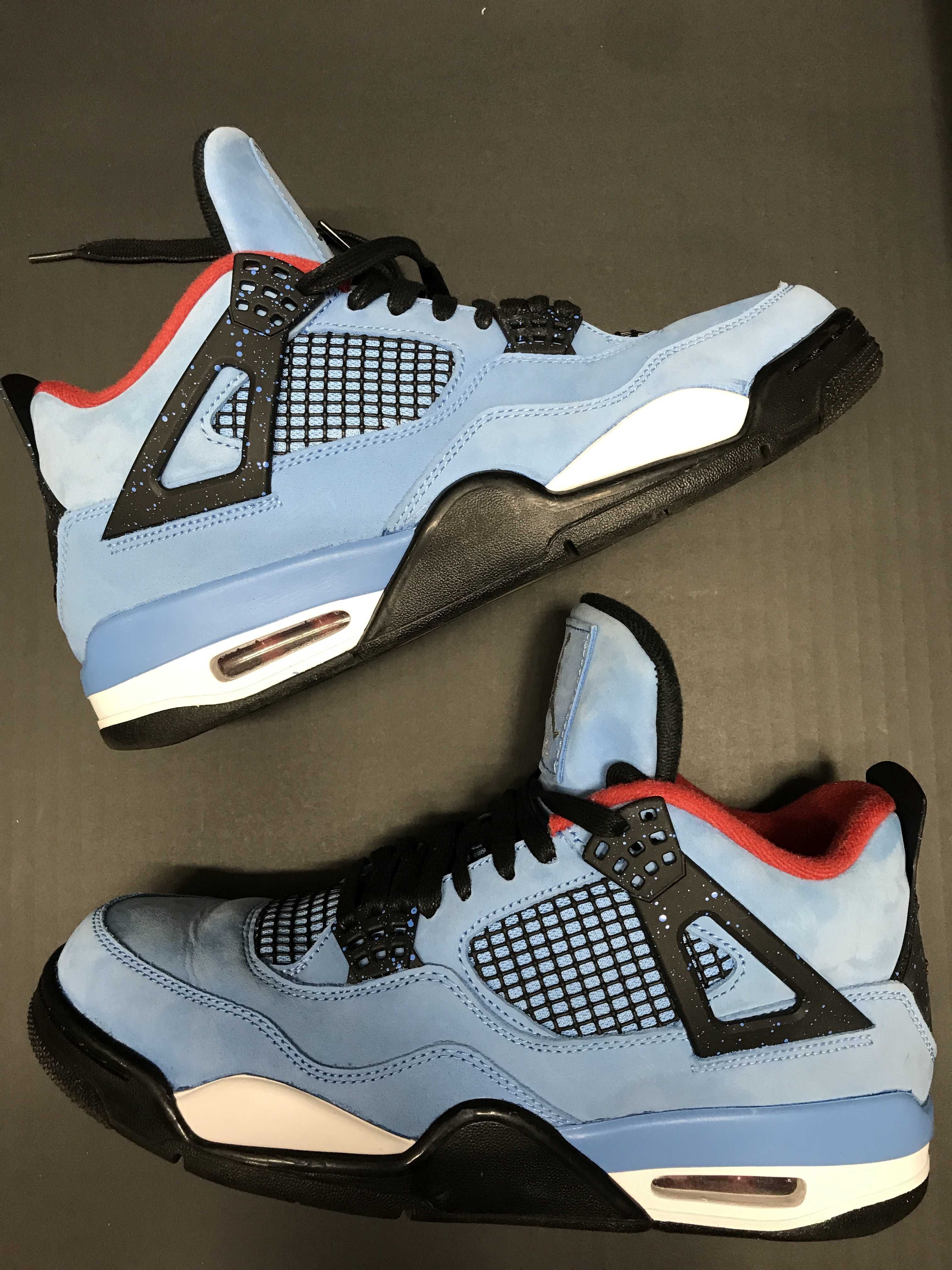 Travis Scott × Nike Air Jordan 4 Retro Cactus Jack "University Blue"