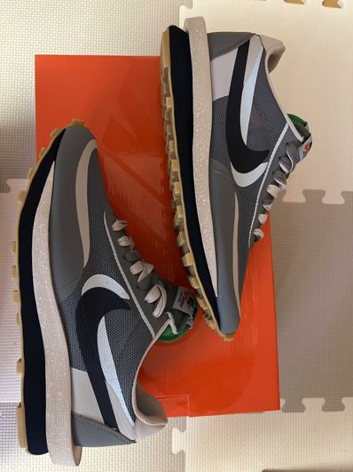 CLOT × Sacai × Nike LD Waffle "Grey Obsidian/Cool Grey"