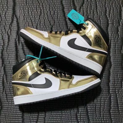NIKE AIR JORDAN 1 MID SE "METALLIC GOLD"