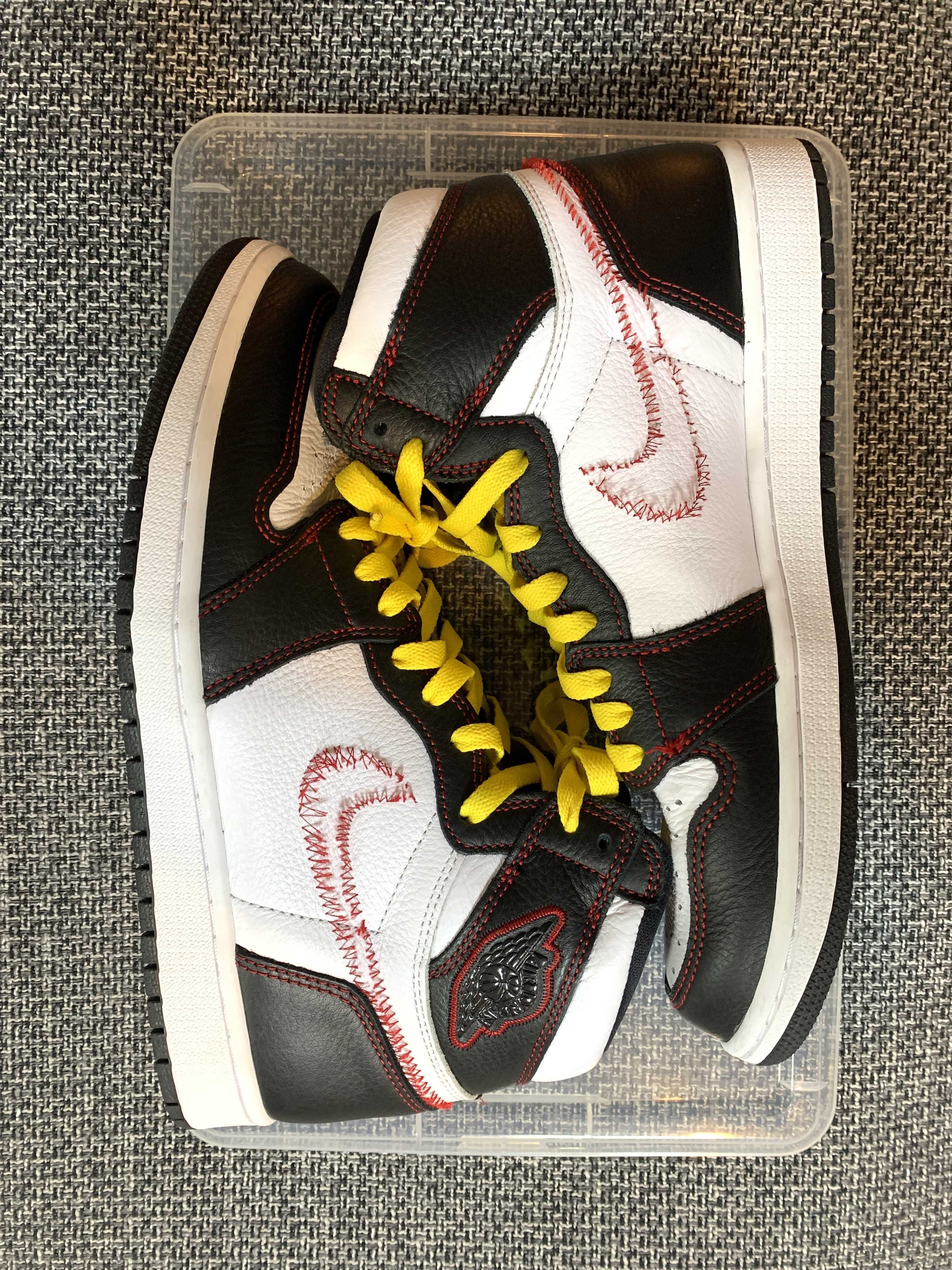 Nike Air Jordan 1 High OG Defiant "Black/Yellow/Gym Red"    