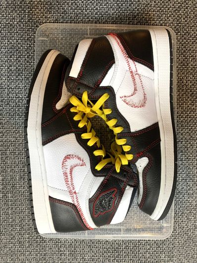 Nike Air Jordan 1 High OG Defiant "Black/Yellow/Gym Red"