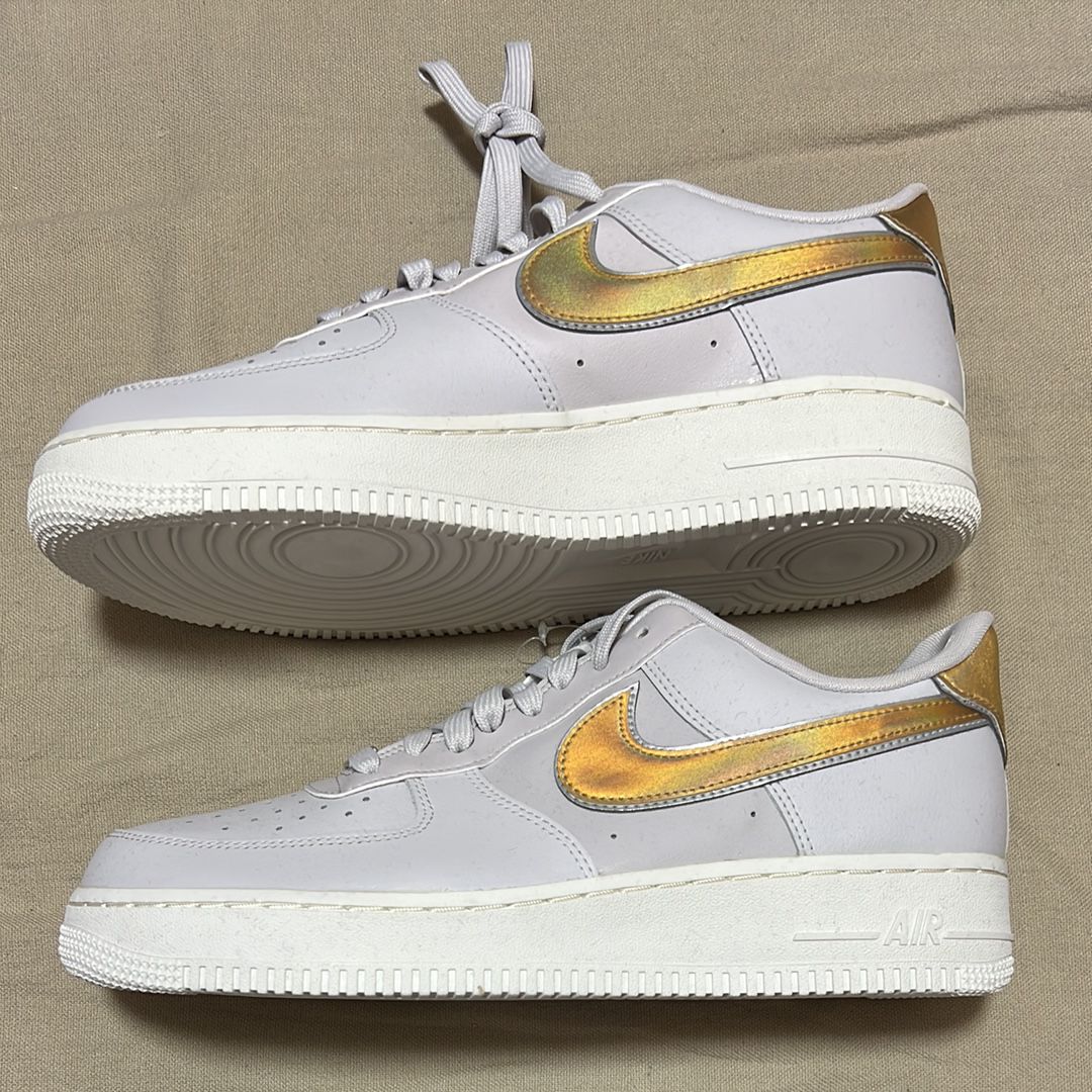 Nike Women's Air Force 1 Low "Metallic Platinum/Metallic Gold"