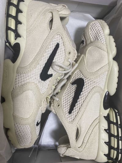 Stussy × Nike Air Zoom Spiridon CG 2 "Fossil/Black"