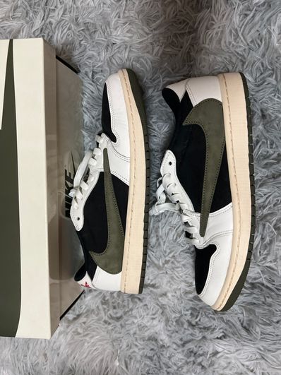 Travis Scott × Nike Women's Air Jordan 1 Low OG "Medium Olive"