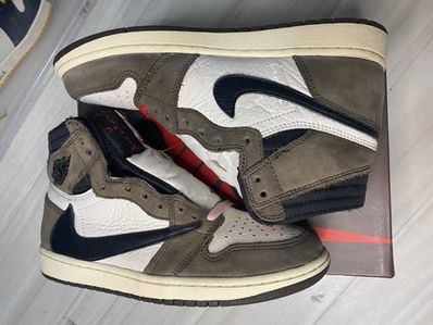 Travis Scott × Nike Air Jordan 1 Retro High OG TS SP "Sail/Dark Mocha"