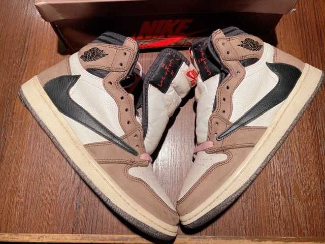 Travis Scott × Nike Air Jordan 1 Retro High OG TS SP "Sail/Dark Mocha"