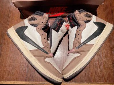 Travis Scott × Nike Air Jordan 1 Retro High OG TS SP "Sail/Dark Mocha"