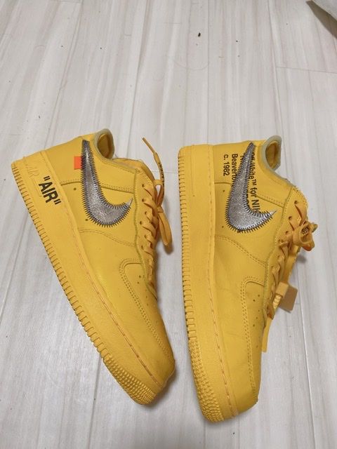 Off-White × Nike Air Force 1 Low "University Gold"