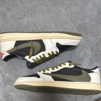 Travis Scott × Nike Women's Air Jordan 1 Low OG "Medium Olive"