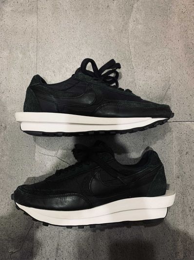 sacai × Nike LDV Waffle "Triple Black"