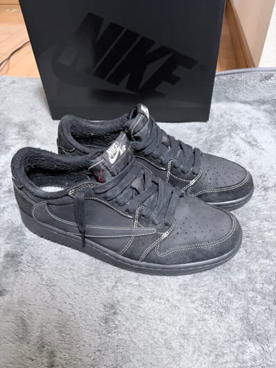 Travis Scott × Nike Air Jordan 1 Low OG SP "Black Phantom"