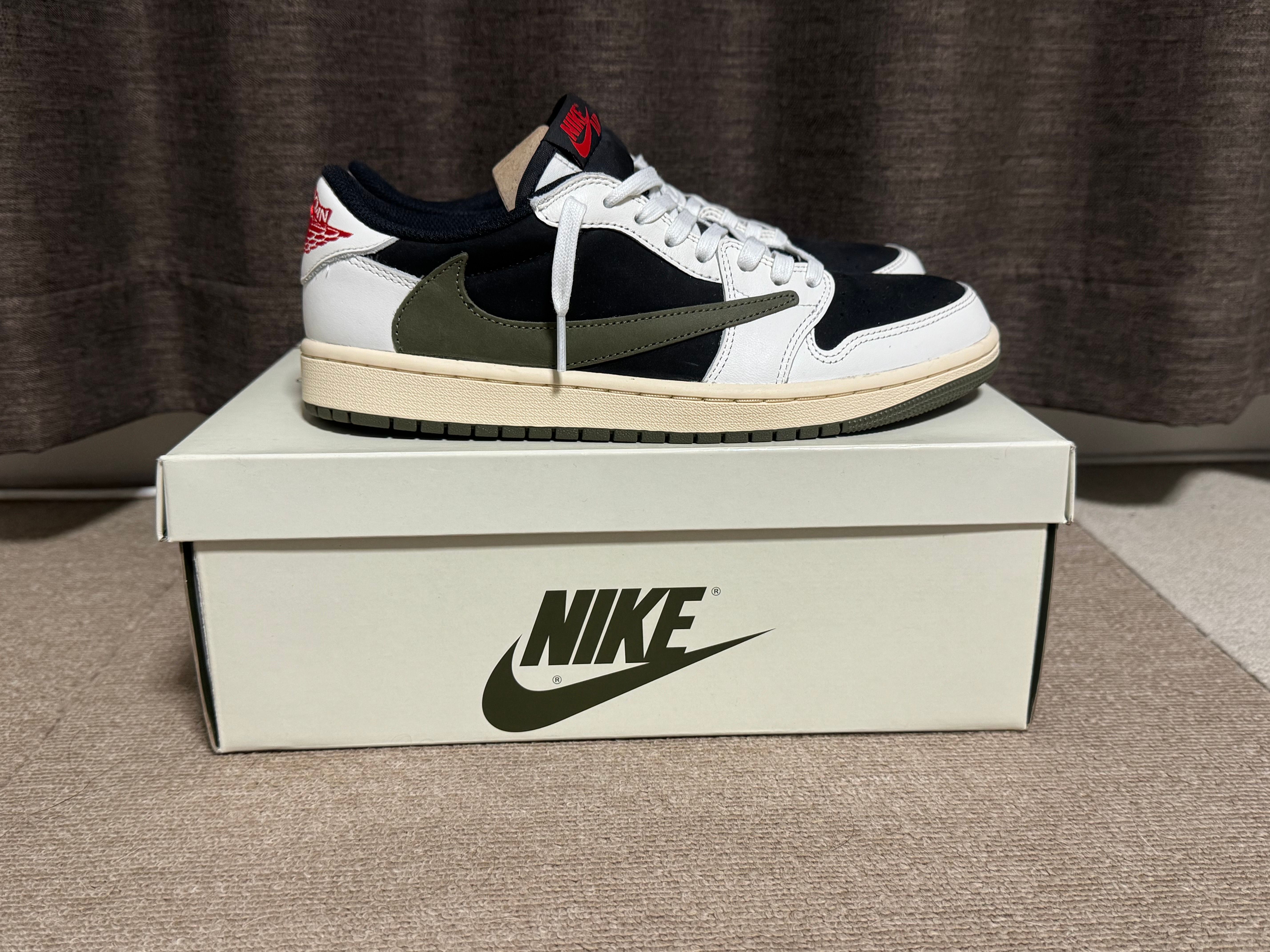 Travis Scott × Nike Women's Air Jordan 1 Low OG "Medium Olive"