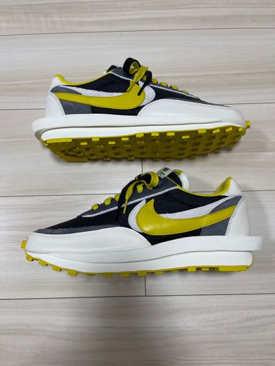 UNDERCOVER × sacai × Nike LD Waffle "Black/Sail-Dark Grey-Bright Citron"