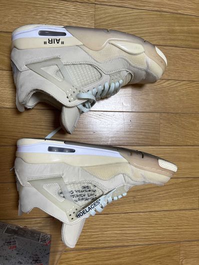Off-White × Nike Women's Air Jordan 4 SP "Sail"