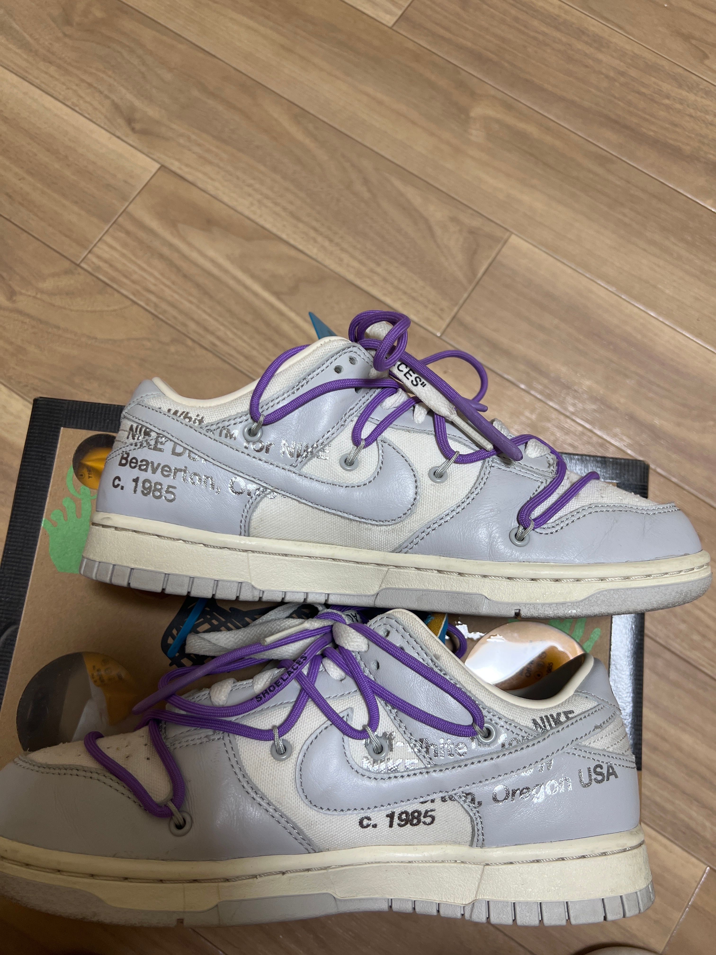 Off-White × Nike Dunk Low "Sail/Neutral Gray"