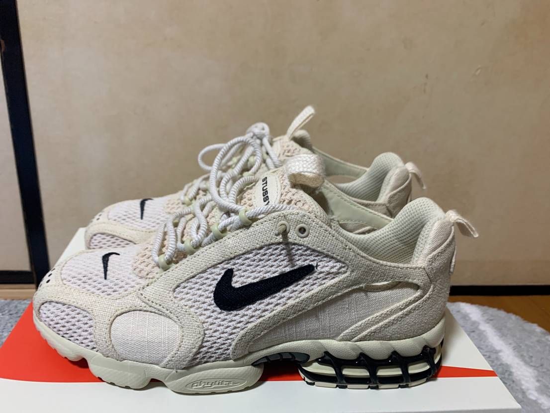 Stussy × Nike Air Zoom Spiridon CG 2 "Fossil/Black"