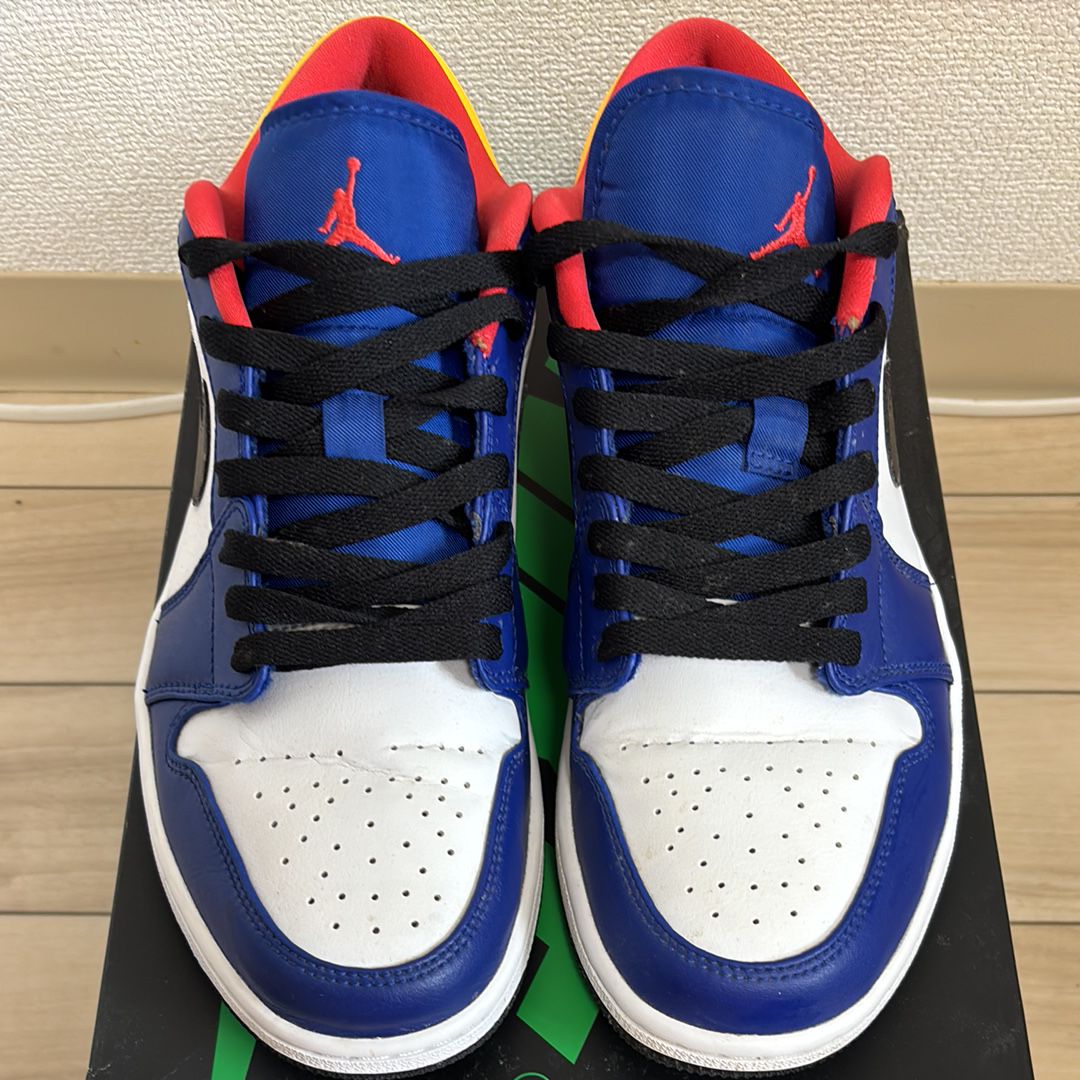 NIKE AIR JORDAN 1 LOW "WHITE/NAVY/YELLOW"