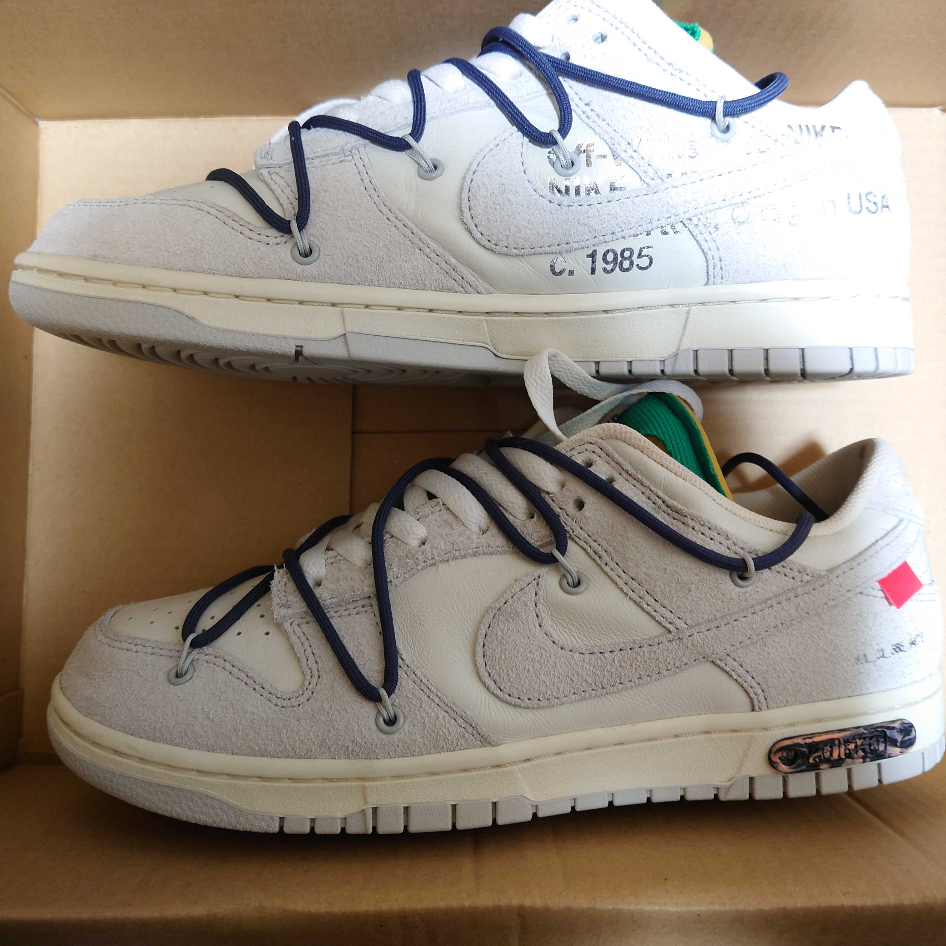 Off-White × Nike Dunk Low "Sail/Neutral Grey/Gridiron"