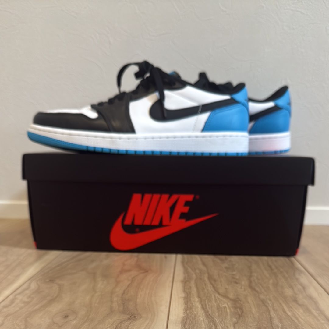 Nike Air Jordan 1 Low OG "Black and Dark Powder Blue/UNC"